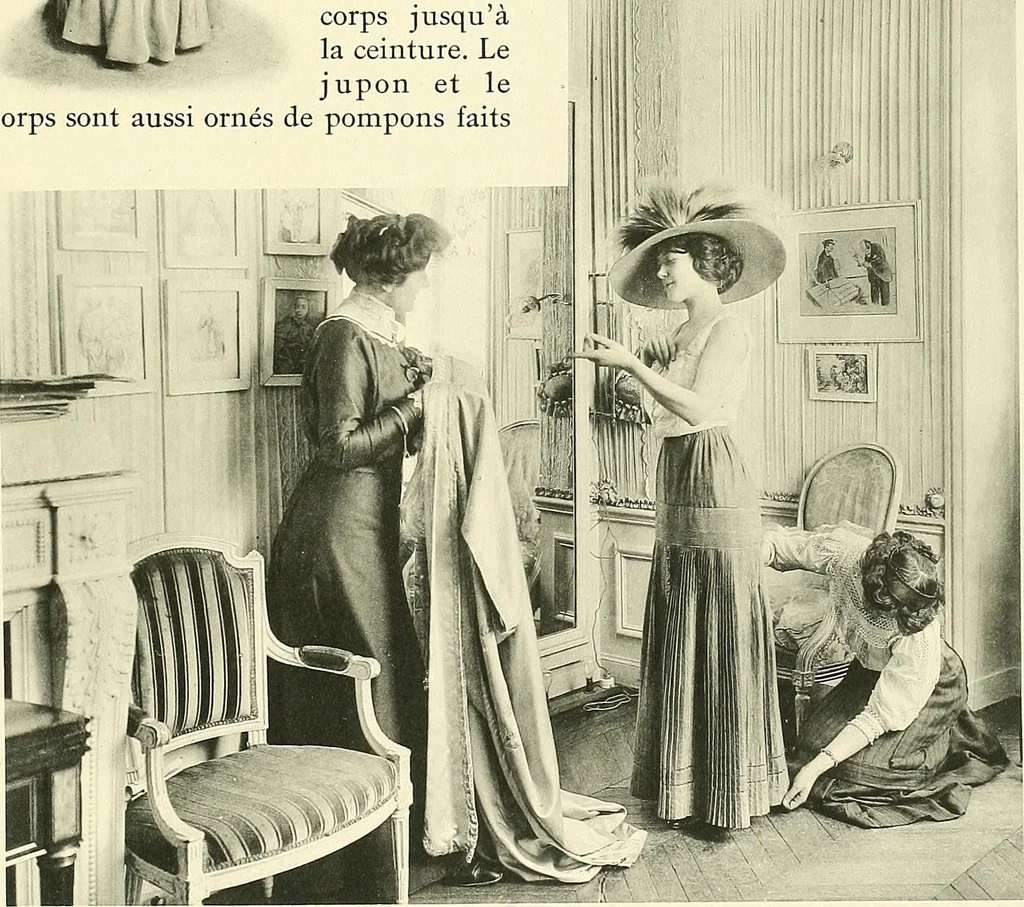 An illustration from Les Createurs de la Mode, 1910, leaf 78