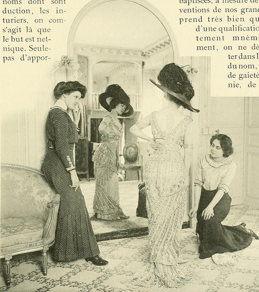 An illustration from Les Createurs de la Mode, 1910, leaf 92