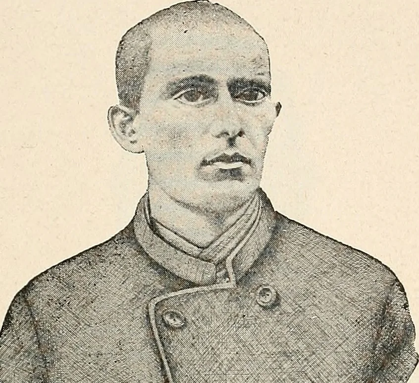An illustration from Les criminels : étude concernant 859 condamnés, 1900, leaf 412