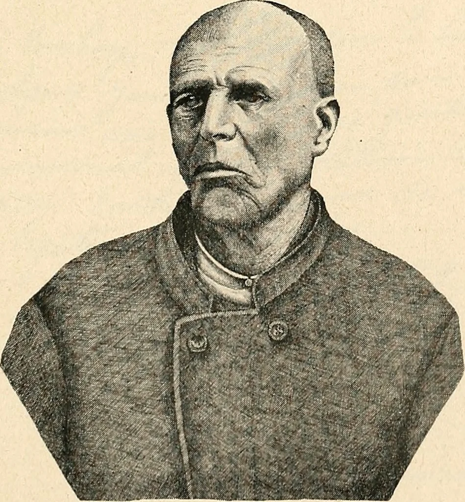 An illustration from Les criminels : étude concernant 859 condamnés, 1900, leaf 440