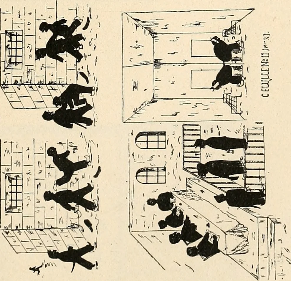 An illustration from Les criminels : étude concernant 859 condamnés, 1900, leaf 458