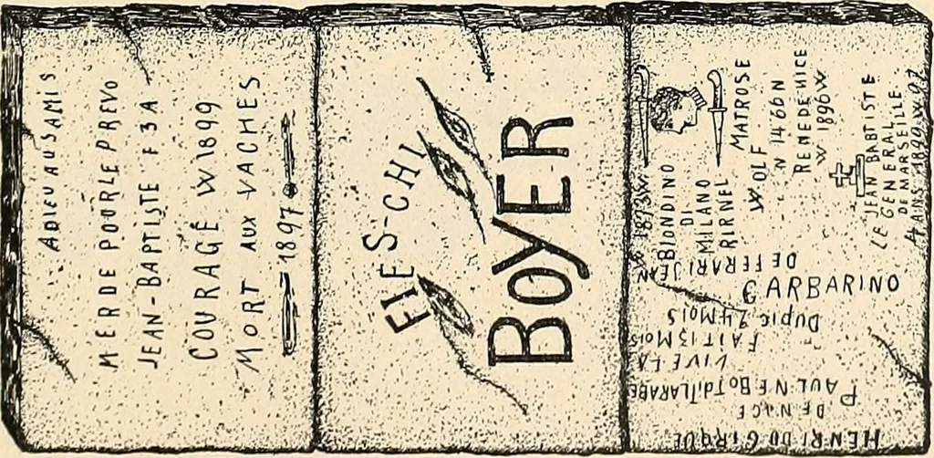 An illustration from Les criminels : étude concernant 859 condamnés, 1900, leaf 460