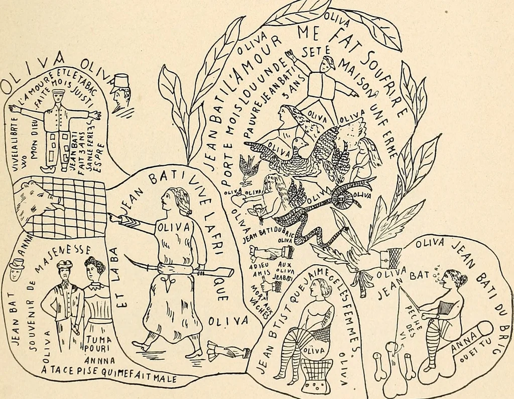 An illustration from Les criminels : étude concernant 859 condamnés, 1900, leaf 474
