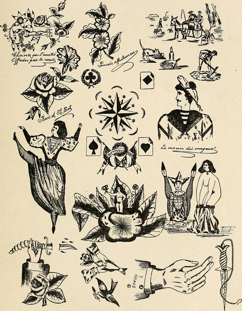 An illustration from Les criminels : étude concernant 859 condamnés, 1900, leaf 480