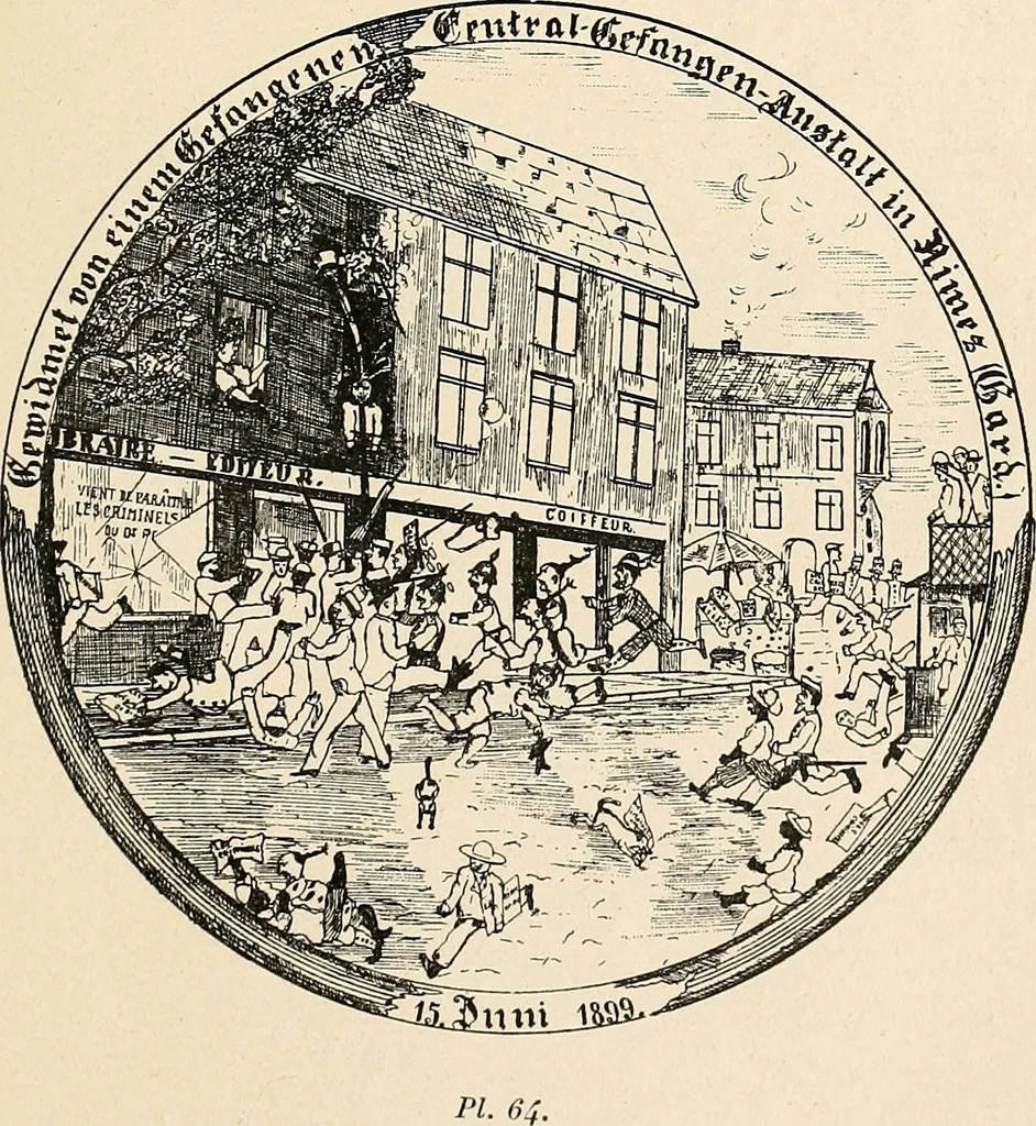 An illustration from Les criminels : étude concernant 859 condamnés, 1900, leaf 484