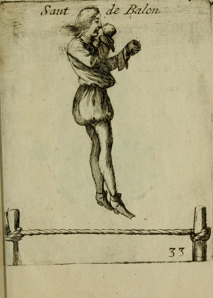 An illustration from L'escuyer françois : qui enseigne a monter a cheval et a voltiger par une methode toute particuliere, 1679, leaf 90