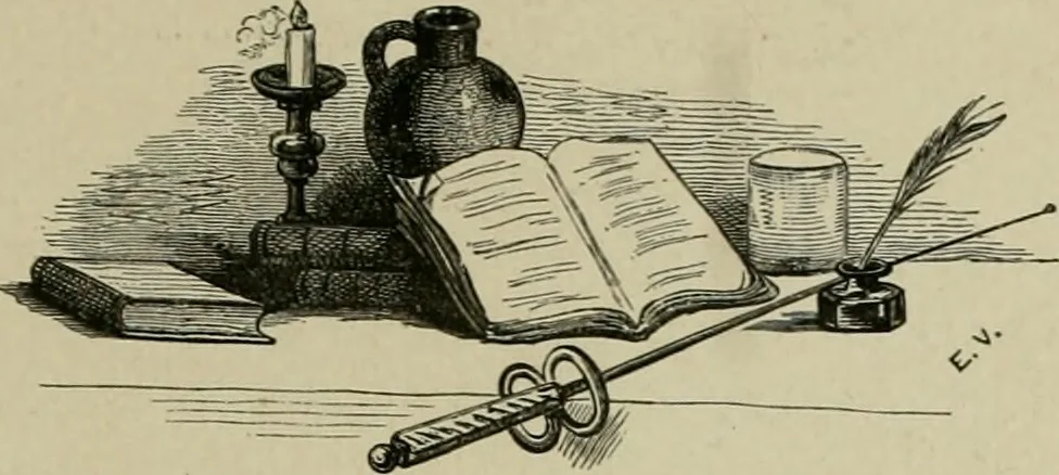 An illustration from Les débuts d'un peintre, 1886, leaf 34