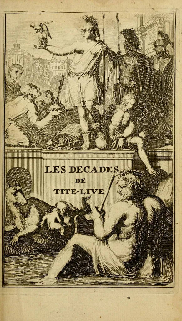 An illustration from Les decades de Tite-Live : avec les supplemens de J. Freinshemius; nouvellement augmentees d'un abrege chronologique: mises en Francois, 1700, leaf 11