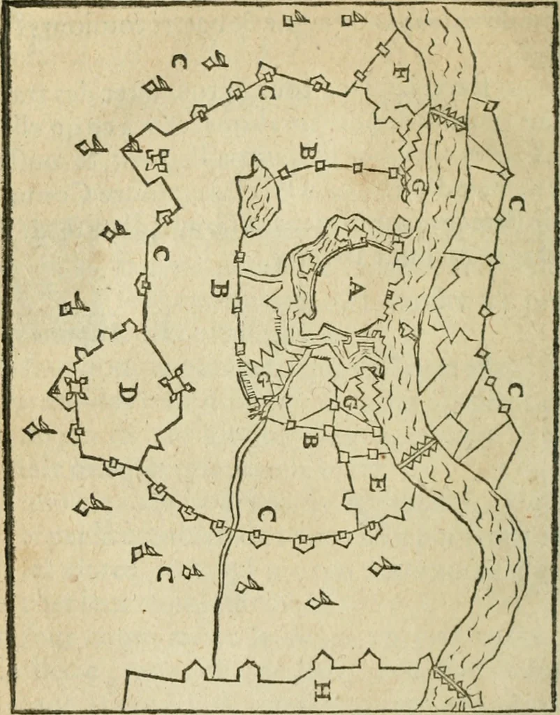 An illustration from Les discovrs militaires, 1618, leaf 101