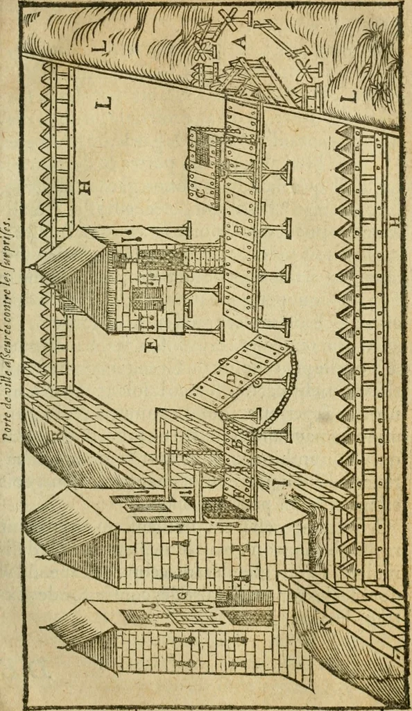 An illustration from Les discovrs militaires, 1618, leaf 108