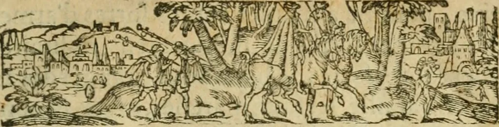 An illustration from Les discovrs militaires, 1618, leaf 14