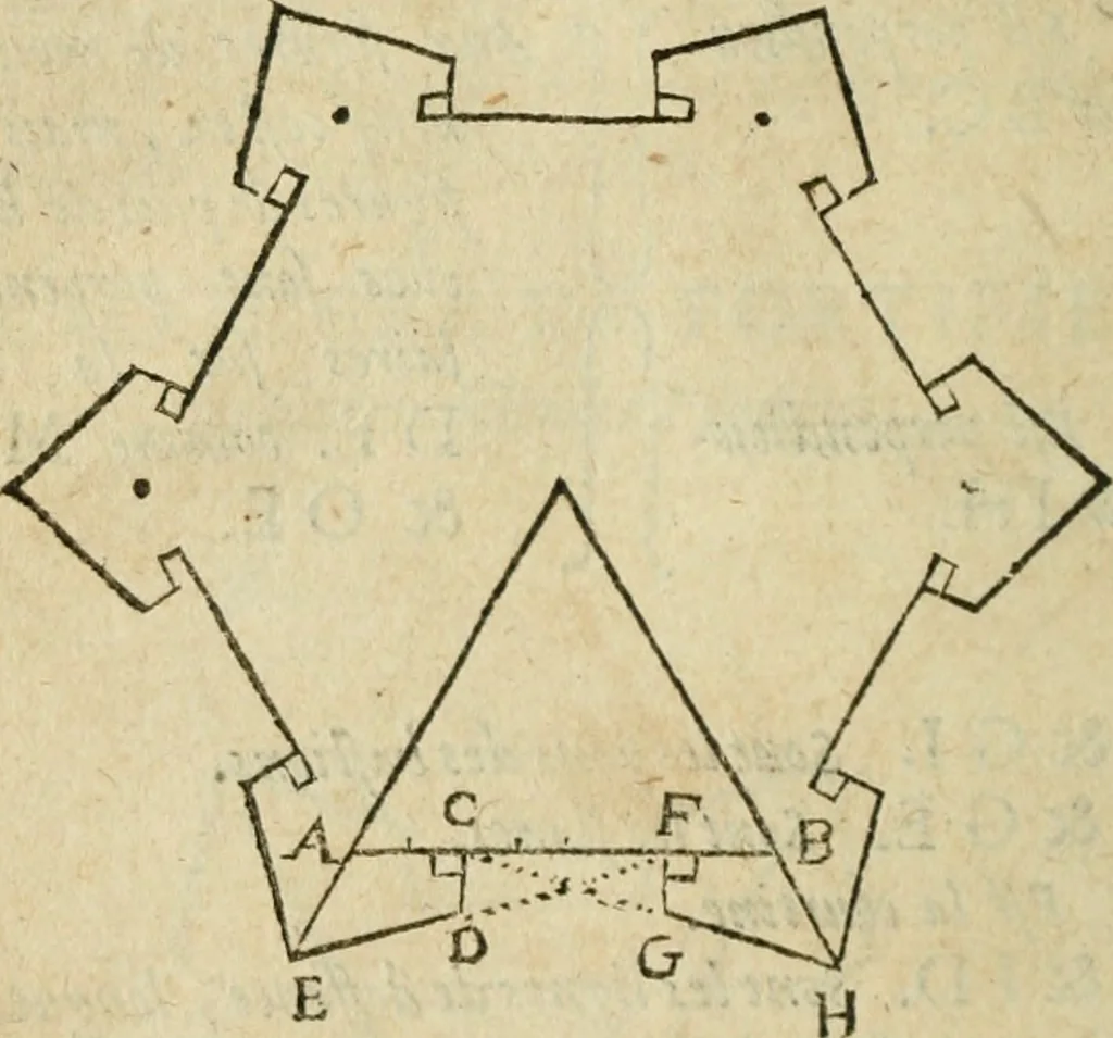 An illustration from Les discovrs militaires, 1618, leaf 57