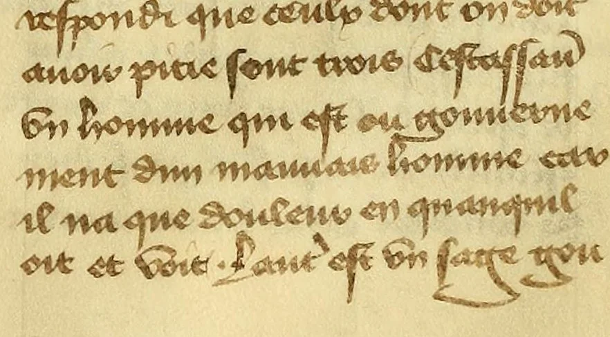 An illustration from Dits des philosophes. Le mireon aux pecheurs. Le livre Griseledis. Le mireon des pecheurs, leaf 53