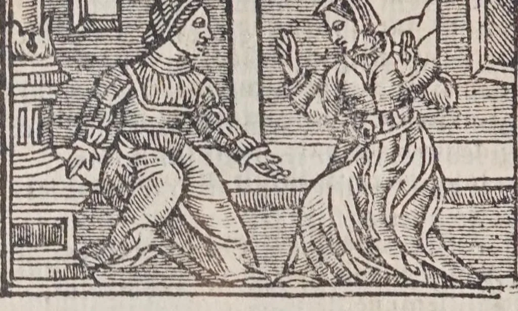 An illustration from Les diuerses fantasies des hommes et des femmes, 1538, leaf 160