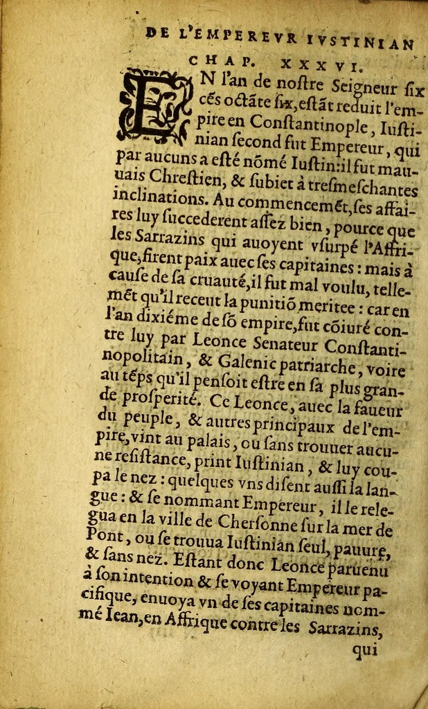 An illustration from Les diverses leçons, 1580, leaf 570