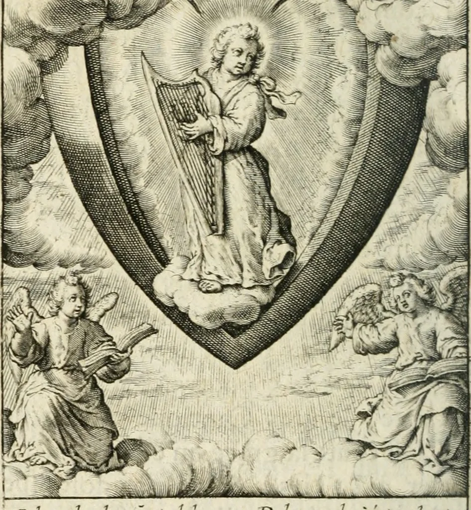 An illustration from Les divines operations de Jesus dans le coeur d'une ame fidelle, 1673, leaf 93