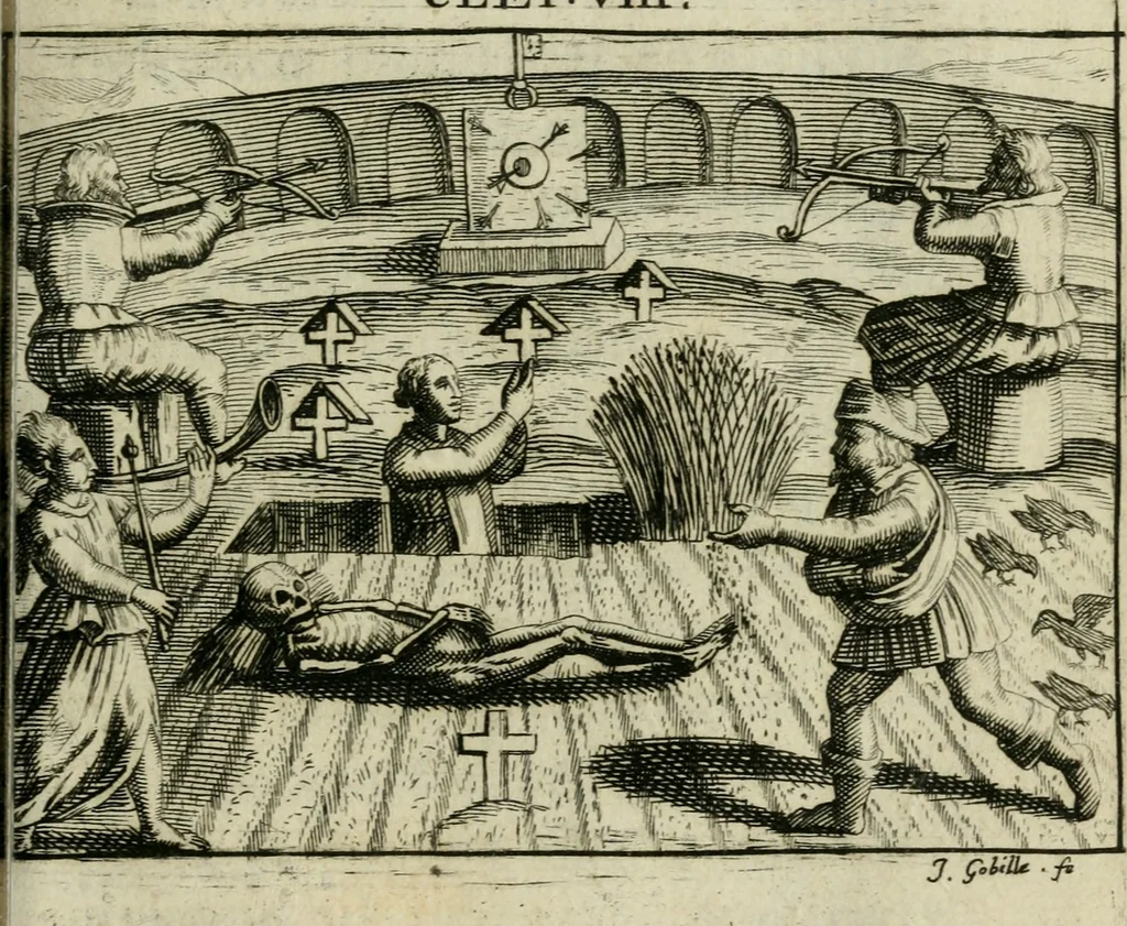 An illustration from Les dovze clefs de philosophie de frere Basile Valentin ... : traictant de la vraye medecine metalique : plus l'Azoth, ou, Le moyen de faire l'or caché des philosophes : traduction francoise, 1660, leaf 112