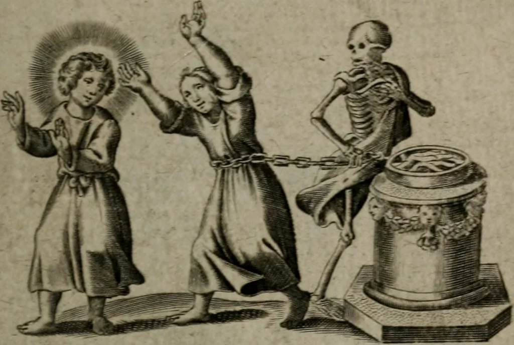 An illustration from Les emblemes d'amour diuin et humain ensemble : expliquez par des vers françois, 1640, leaf 108