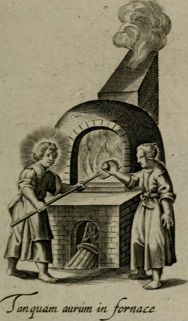 An illustration from Les emblemes d'amour diuin et humain ensemble : expliquez par des vers françois, 1640, leaf 112