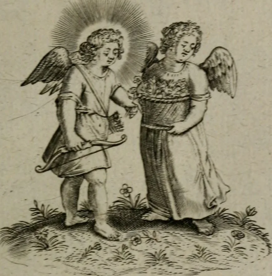 An illustration from Les emblemes d'amour diuin et humain ensemble : expliquez par des vers françois, 1640, leaf 124