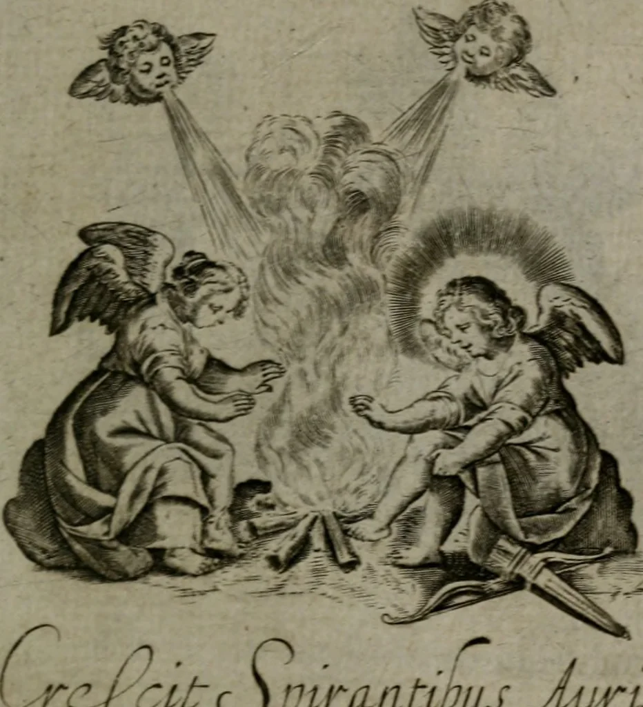 An illustration from Les emblemes d'amour diuin et humain ensemble : expliquez par des vers françois, 1640, leaf 126