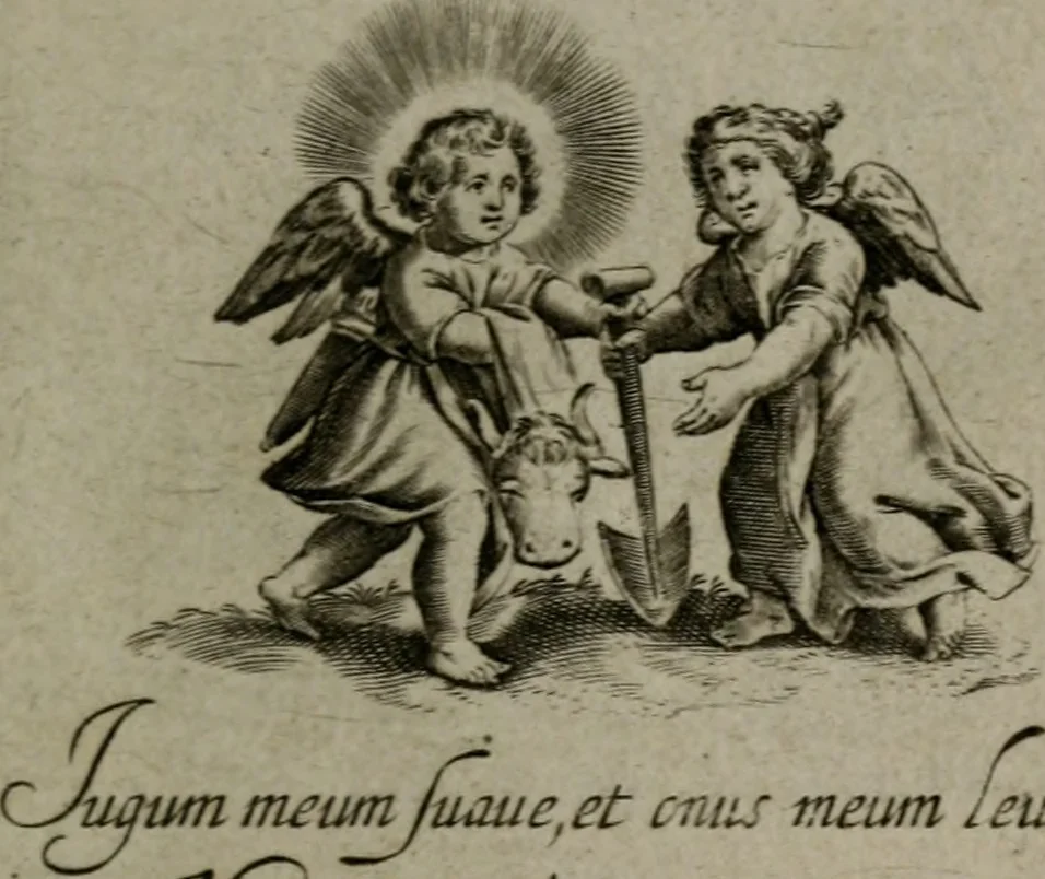 An illustration from Les emblemes d'amour diuin et humain ensemble : expliquez par des vers françois, 1640, leaf 142