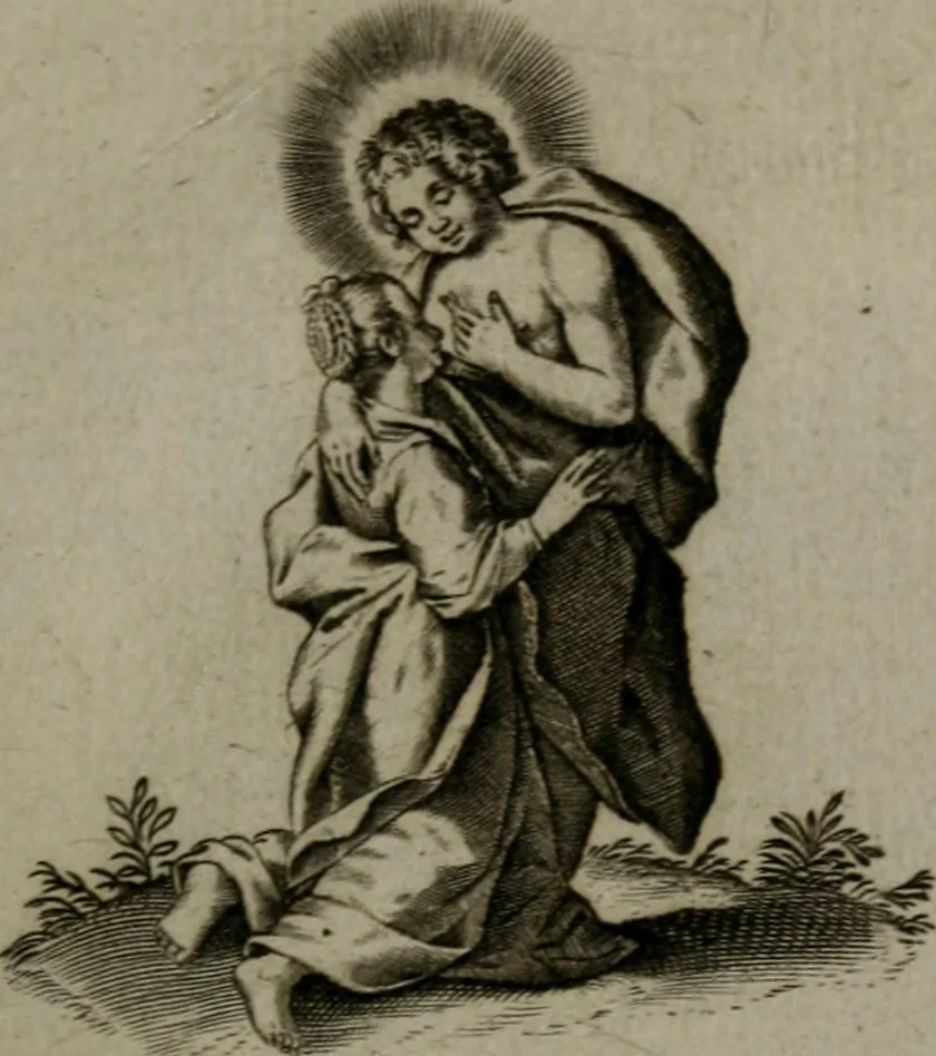An illustration from Les emblemes d'amour diuin et humain ensemble : expliquez par des vers françois, 1640, leaf 148