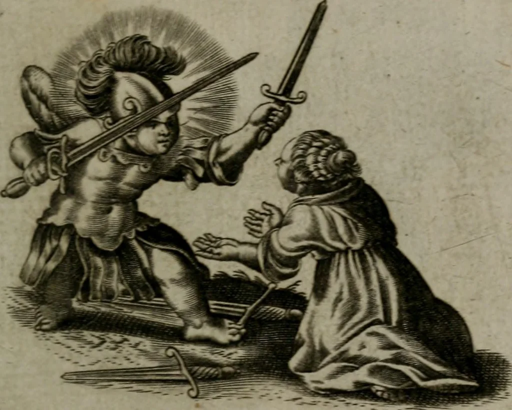 An illustration from Les emblemes d'amour diuin et humain ensemble : expliquez par des vers françois, 1640, leaf 164