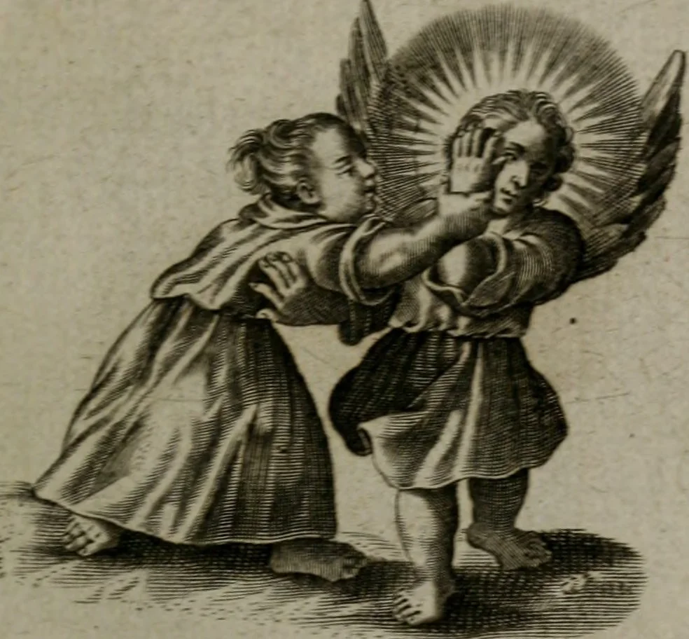 An illustration from Les emblemes d'amour diuin et humain ensemble : expliquez par des vers françois, 1640, leaf 166