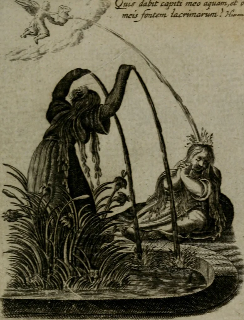 An illustration from Les emblemes d'amour diuin et humain ensemble : expliquez par des vers françois, 1640, leaf 168