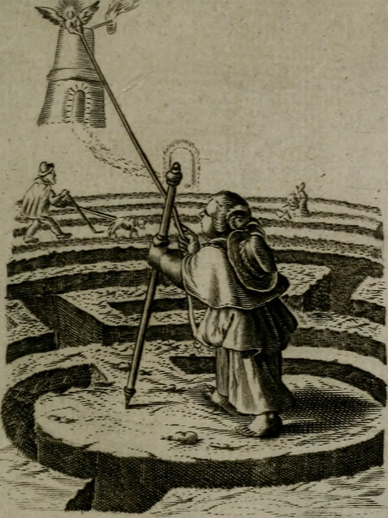 An illustration from Les emblemes d'amour diuin et humain ensemble : expliquez par des vers françois, 1640, leaf 186