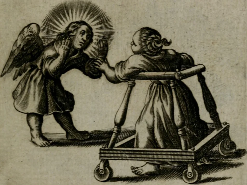 An illustration from Les emblemes d'amour diuin et humain ensemble : expliquez par des vers françois, 1640, leaf 188
