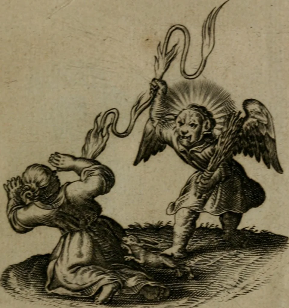 An illustration from Les emblemes d'amour diuin et humain ensemble : expliquez par des vers françois, 1640, leaf 190