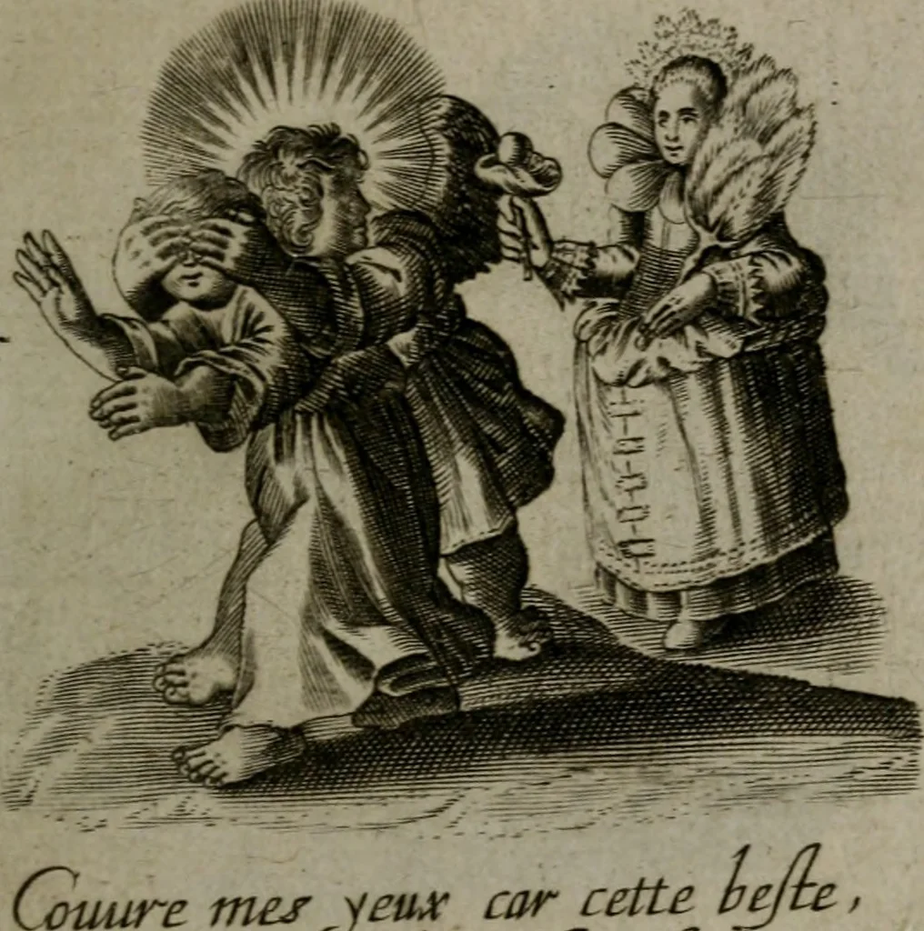 An illustration from Les emblemes d'amour diuin et humain ensemble : expliquez par des vers françois, 1640, leaf 192