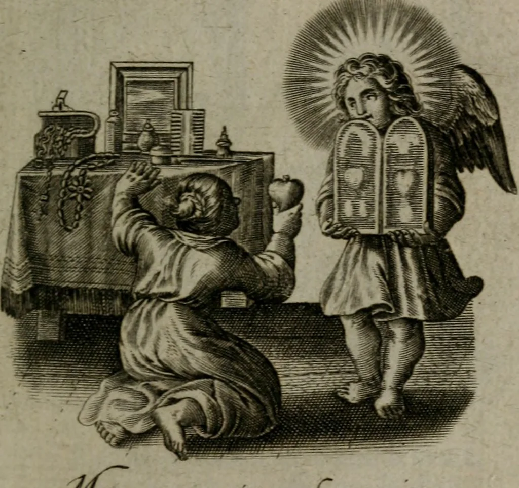 An illustration from Les emblemes d'amour diuin et humain ensemble : expliquez par des vers françois, 1640, leaf 194