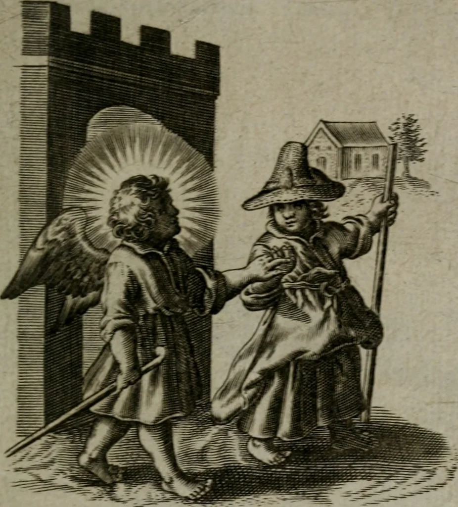An illustration from Les emblemes d'amour diuin et humain ensemble : expliquez par des vers françois, 1640, leaf 196