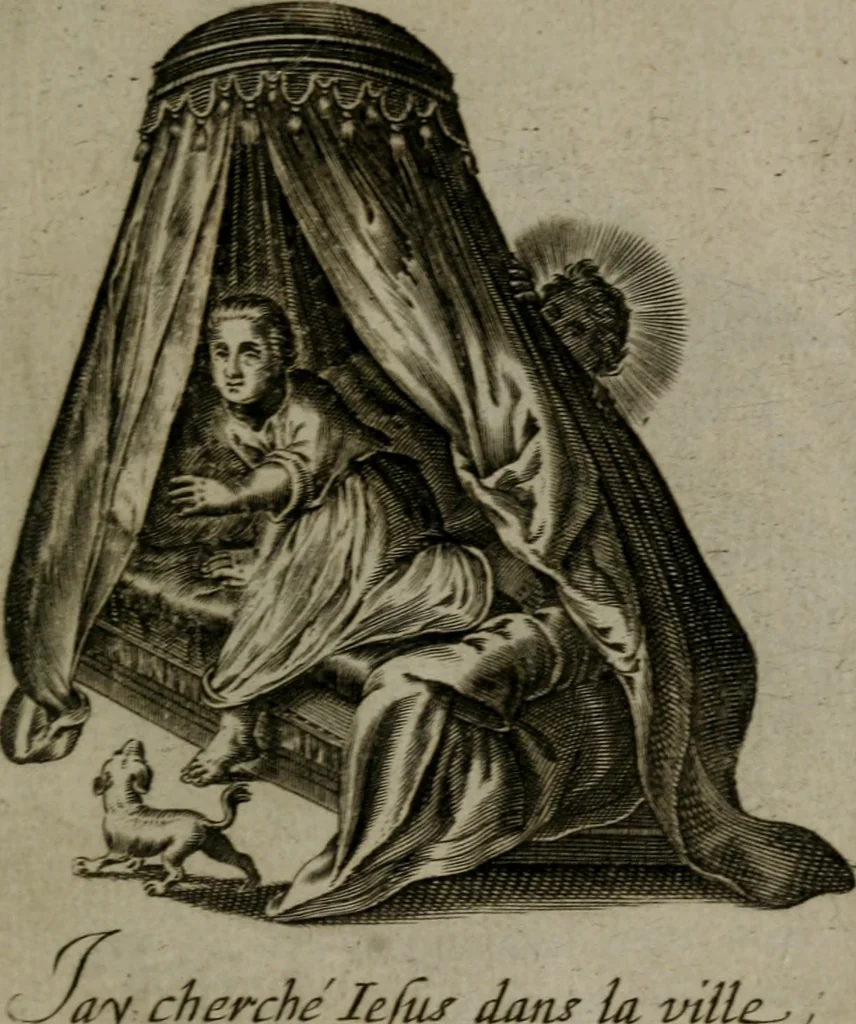 An illustration from Les emblemes d'amour diuin et humain ensemble : expliquez par des vers françois, 1640, leaf 204