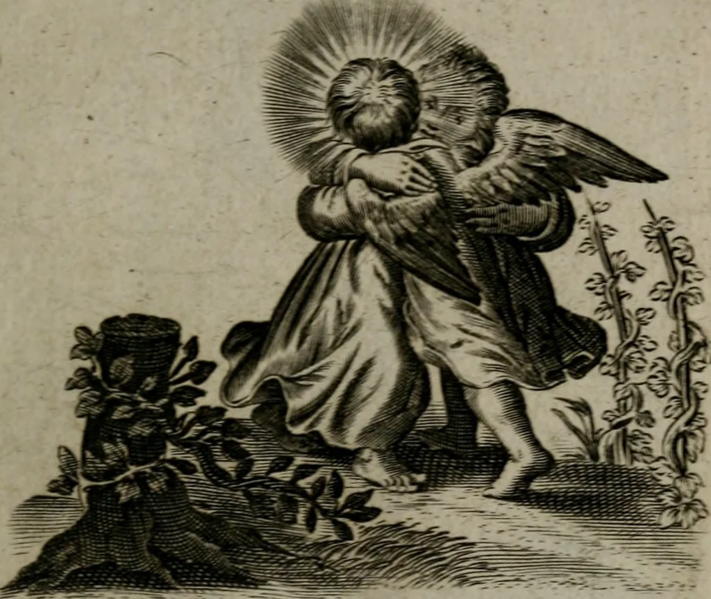 An illustration from Les emblemes d'amour diuin et humain ensemble : expliquez par des vers françois, 1640, leaf 206
