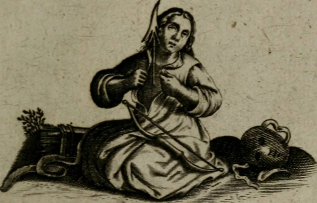 An illustration from Les emblemes d'amour diuin et humain ensemble : expliquez par des vers françois, 1640, leaf 208