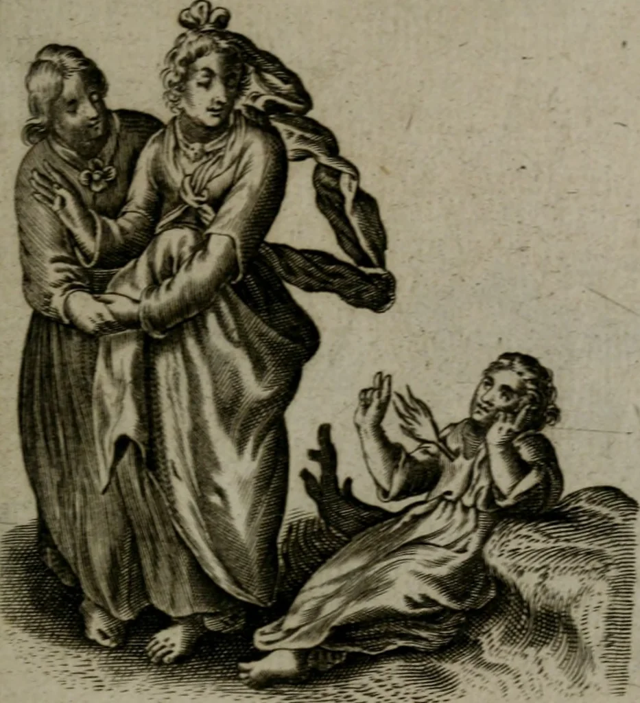 An illustration from Les emblemes d'amour diuin et humain ensemble : expliquez par des vers françois, 1640, leaf 214