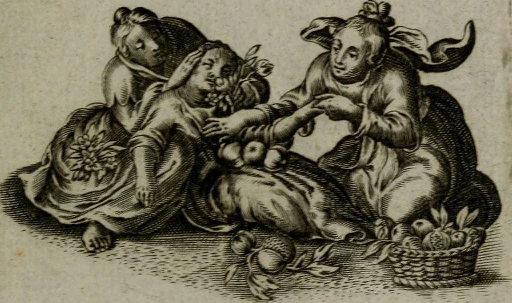 An illustration from Les emblemes d'amour diuin et humain ensemble : expliquez par des vers françois, 1640, leaf 216