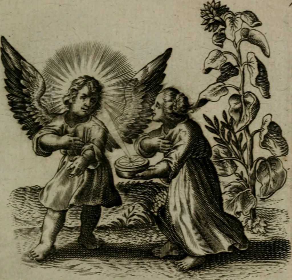 An illustration from Les emblemes d'amour diuin et humain ensemble : expliquez par des vers françois, 1640, leaf 220