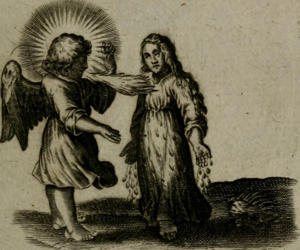 An illustration from Les emblemes d'amour diuin et humain ensemble : expliquez par des vers françois, 1640, leaf 222