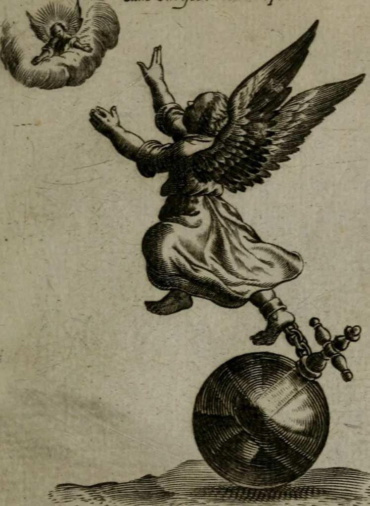 An illustration from Les emblemes d'amour diuin et humain ensemble : expliquez par des vers françois, 1640, leaf 230