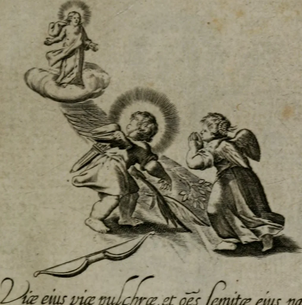 An illustration from Les emblemes d'amour diuin et humain ensemble : expliquez par des vers françois, 1640, leaf 24