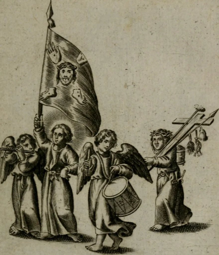 An illustration from Les emblemes d'amour diuin et humain ensemble : expliquez par des vers françois, 1640, leaf 28