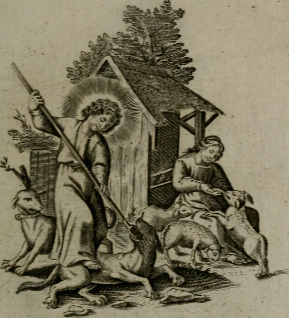 An illustration from Les emblemes d'amour diuin et humain ensemble : expliquez par des vers françois, 1640, leaf 34