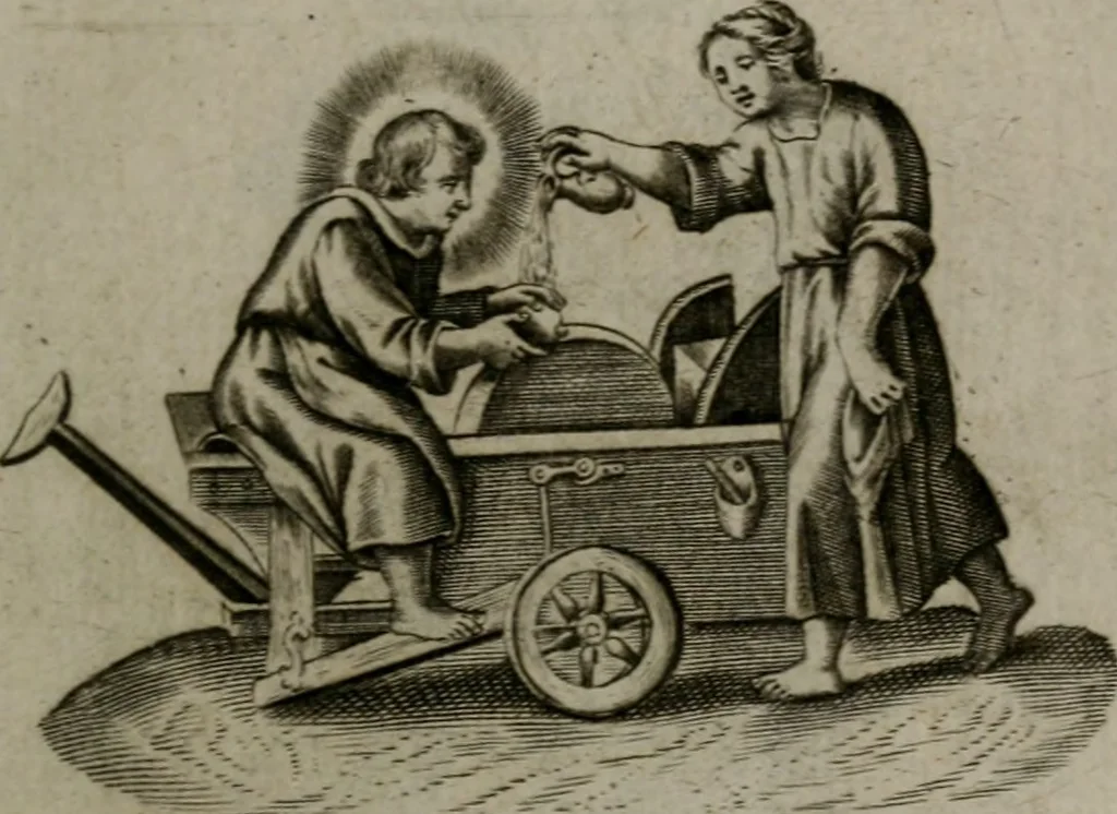 An illustration from Les emblemes d'amour diuin et humain ensemble : expliquez par des vers françois, 1640, leaf 38