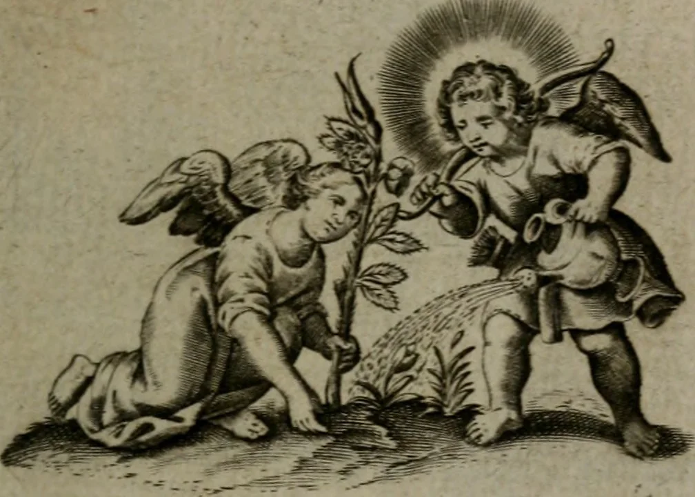 An illustration from Les emblemes d'amour diuin et humain ensemble : expliquez par des vers françois, 1640, leaf 42