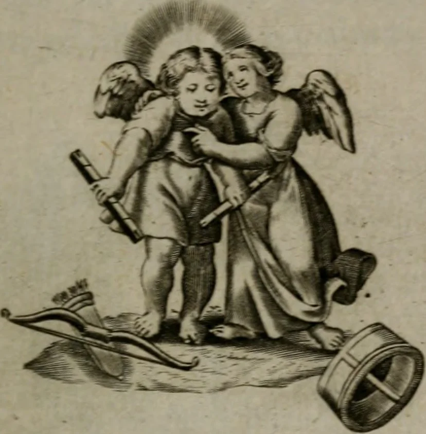 An illustration from Les emblemes d'amour diuin et humain ensemble : expliquez par des vers françois, 1640, leaf 48